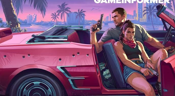 Capa da revista Game Informer com a edição especial sobre GTA 6