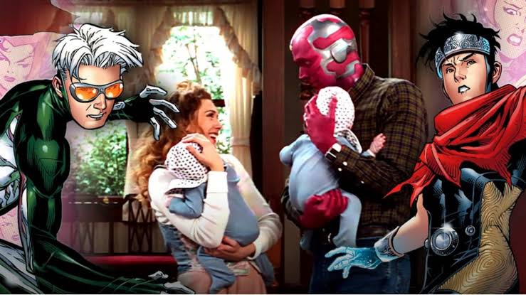 Visão e Tommy Maximoff em cena do trailer de VisionQuest